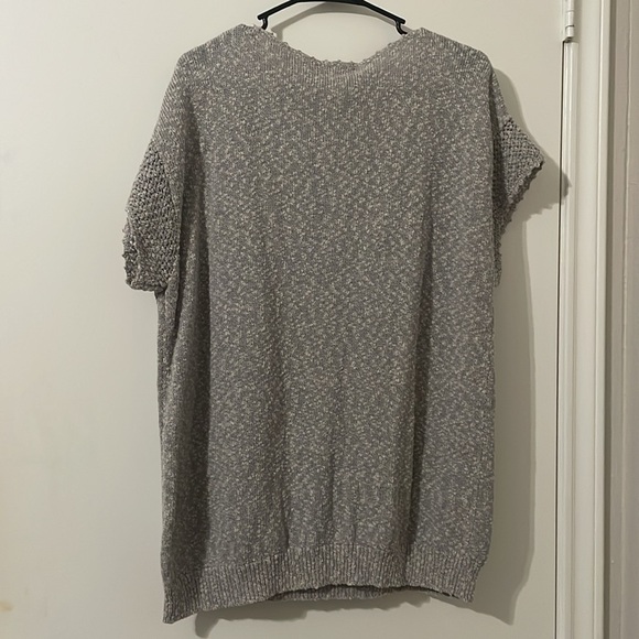 Vintage Gray V-Neck Sweater Size 46/XL - Picture 2 of 5